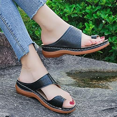 Deslize em sandálias de slides para mulheres arco apoia chinelos vintage slides ortopis