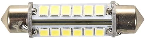 HQRP 2-Pack 41mm festoon 60 LEDs SMD 3020 LED BULBO LED LED Branco 360 graus para211-2212-2214-2