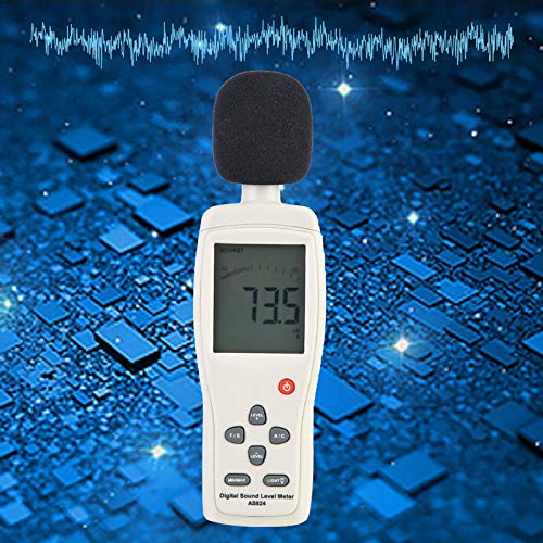 OUMEFAR Integrado Digital Sound Level Medidor Medição de ruído portátil Testador de luz de fundo