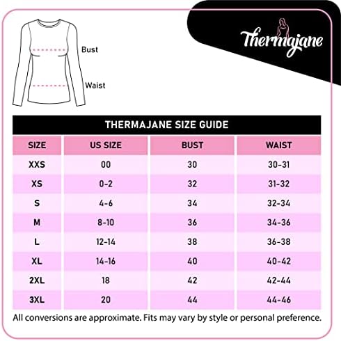 Camisas térmicas thermajane para mulheres de manga comprida Tops de camiseta térmica para mulheres