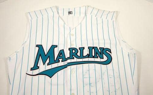 1993-02 Florida Marlins 36 Jogo emitido Jersey White Vest 061 - Jerseys de MLB usados ​​no jogo