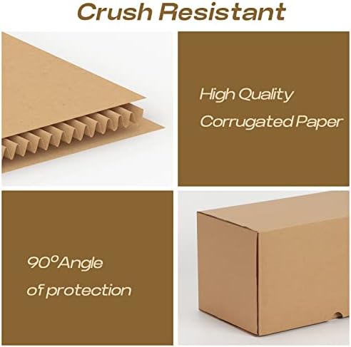 Caixas de envio rlavbl 11x6x6 polegadas de 20, caixa de papelão corrugada marrom