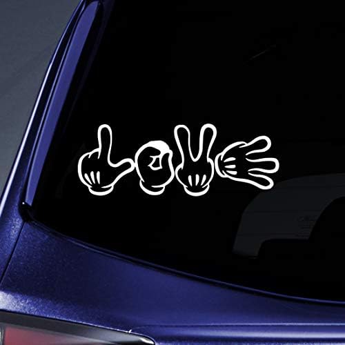 Mouse Love Hands Stick Decal Decal Notebook Laptop 5.5