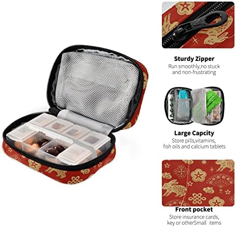 Corgies ollabaky com Lilly Flowers Pill Case 7 Days Organizer Travel Travel Weekly Pill Box Bag