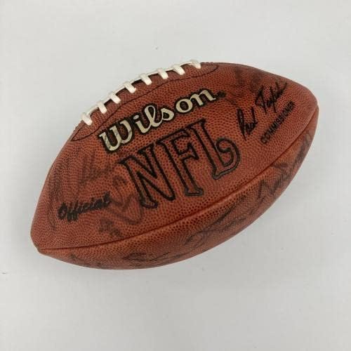 Dan Marino 1991 Miami Dolphins Team assinou Wilson NFL Game Football NFL CoA - Bolsas de futebol