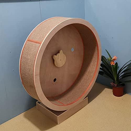 Atexgy Grop Grip Pillar Cat Wheel Running Machine Solid Wood Cat Tree Toy Toy Treadmill Scapping