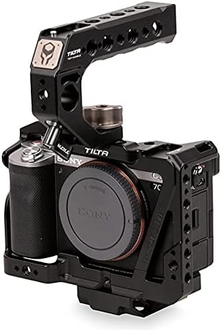 Tiltaing Camera plataforma compatível com a Sony A7C ILCE7C - KIT A | CAGA DE CAMANHA, alça superior de liberação