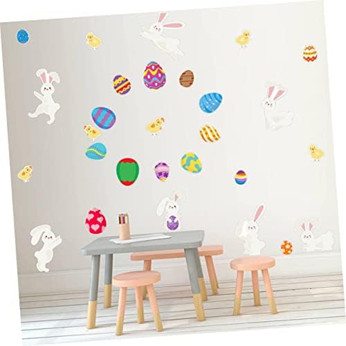 Didiseaon adesivo de parede coelho adesivos para crianças decoração de garoto de galinha adesivos de parede