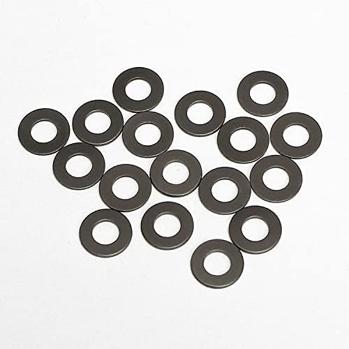 63pcs 8,3 mm de diâmetro externo arruela de gaxeta preta ar grafite arandesa de plástico de nylon anel círculo ultrafino
