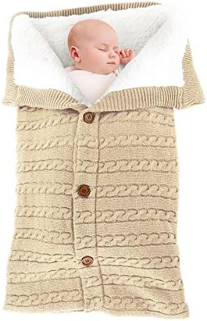 Cobertão de berçário infantil recém -nascido - cobertor de lã quente e macio de malha macia para menino