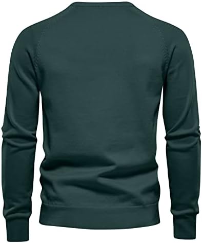 Casaco de inverno para homens, outono e inverno Novo suéter redondo do pescoço de camiseta masculina