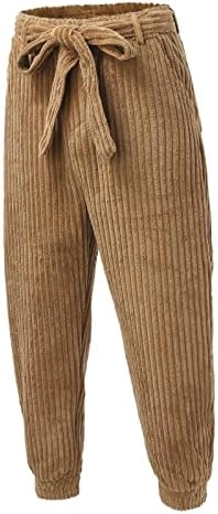 Calça para homens masculino de inverno macio calças soltas com calças casuais de cinto