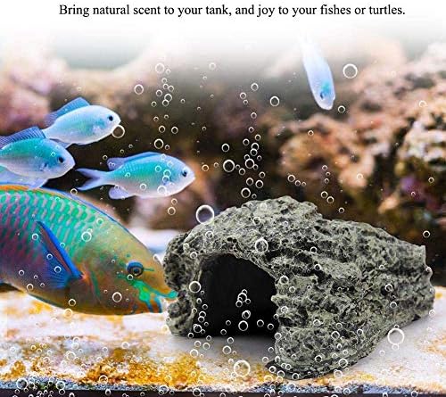 Peixe escondendo caverna a aquário de tartaruga de répteis abrigo de habitat para ocultar para decoração