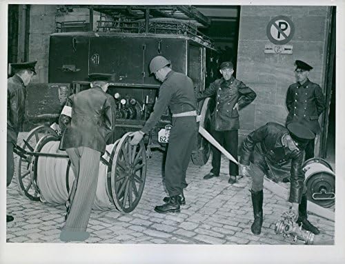 Foto vintage do governo militar americano na Alemanha