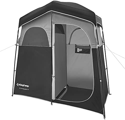 Barraca de chuveiro de camping de grandes dimensões, abrigo de privacidade portátil com piso, opções