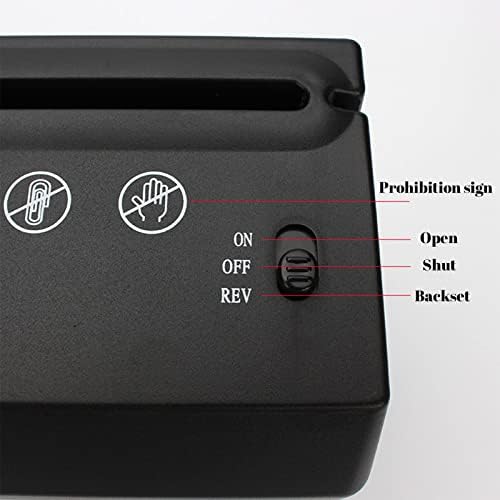 Xunion Shredder, Mini elétrico portátil USB e bateria Operado a bateria papel de corte de tira de tira