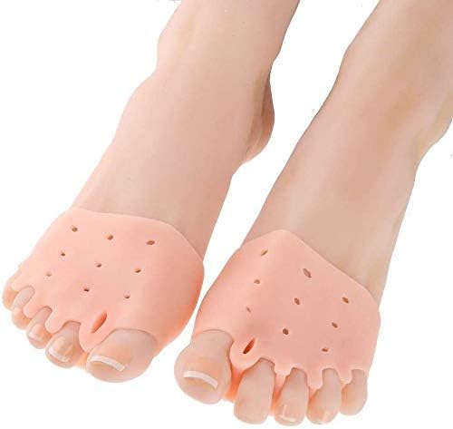 Yiwango para alisadores de dedo do pé, silicone para aparelhos de dedo confortáveis ​​Brace 5-Holes para