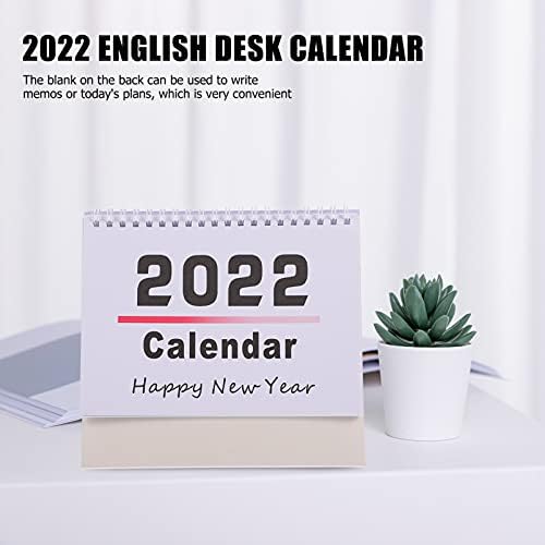 Decoração do escritório do Doitool Decoração de escritório Standup Desk 1pc Desktop 2022 Calendários em inglês