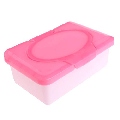 Pink seco de papel molhado capa bebê lenços do bebê caixa de armazenamento de guardanapo recipiente de suporte de