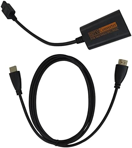 Conversor adaptador HDMI com cabo HD para Nintendo 64/SNES/NGC/SFC GameCube Console