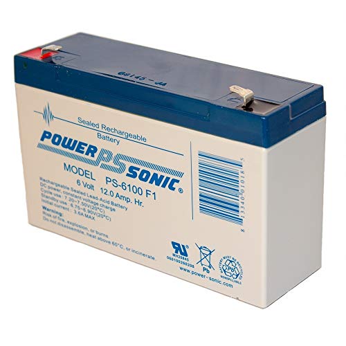 Power-Sonic-sônico recarregável com chumbo ácido bateria PS-6100 6V 12,0 AH @ 20-HR. 6V 11,5 ah @ 10-hr.
