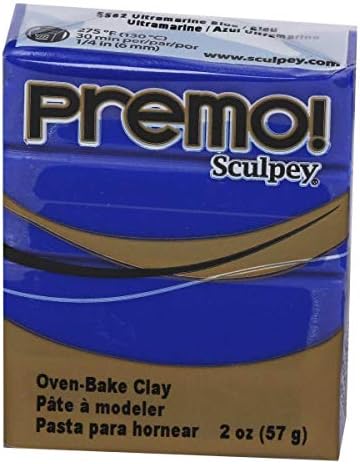 Premo! Sculpey Polymer Clay 2 oz: azul ultramarino