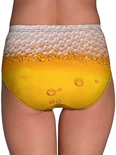 Bubble de cerveja Mulheres personalizadas de cueca de meia-cintura de meia