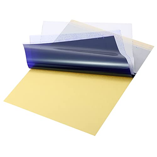 Papel de transferência de Calicon 20 folhas de papel estêncil Foring para a pele 4 PAPEL térmico de estêncil