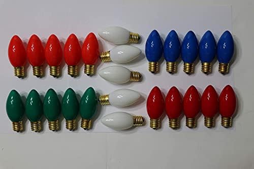 Lâmpadas de substituição de luzes de Natal C7 DOBAR - Lâmpadas de substituição multicoloridas