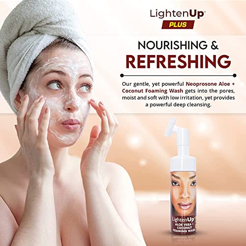 Iluminação da iluminação ômica, lavagem de rosto espumante - 5 fl oz / 150 ml - lavagem do rosto da acne,