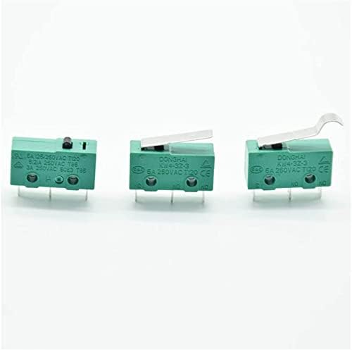 Micro comutadores 5pcs interruptor de limite para impressora 3D 3 pinos N/o N/C Micro limite interruptor