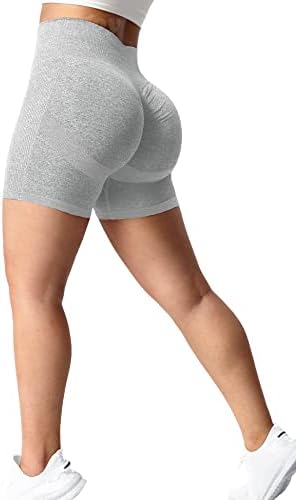 VoyJoy Tie Tye Biker Shorts para mulheres Cantura alta shorts perfeitos O treino de ioga Leggings Scrunch Butt
