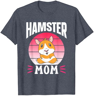 Hamster mãe proprietária fofa animal animal de estimação mãe mamãe mama mama camiseta
