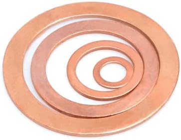 10pcs M34 Ultra-Fiin Copper Washers plana Juntas da arruela Cuprum Junta 36mm-38mm diâmetro externo 0,1mm-1 mm