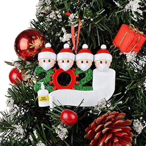 Callm 2pc 2020 Decorações de Natal de Natal Família personalizada de ornamento