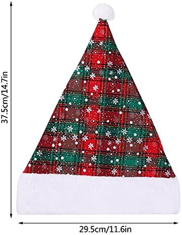 Natal Old Man Papai Noel Hat chapéu de Natal chapéu de ornamento grosso Floco de neve grossa Holiday