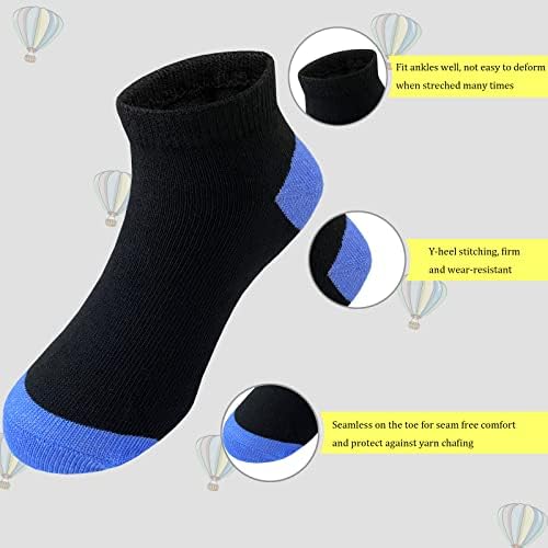 Tsmollyu Boys Socks 25 pares infantis esportes de tornozelo meias meias meias de corte baixa