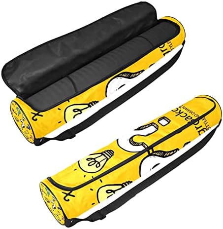 Tiest Background Yoga Mat Bags Full-Zip Yoga Bolsa de transporte para homens, Exercício portador de tapete de ioga com cinta ajustável
