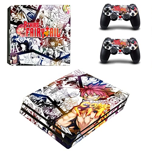 Anime Fairy Fullbuster Natsu Tail Lucy Erza Scarlet cinza PS4 ou Ps5 Skin Skin para PlayStation 4 ou 5 Console