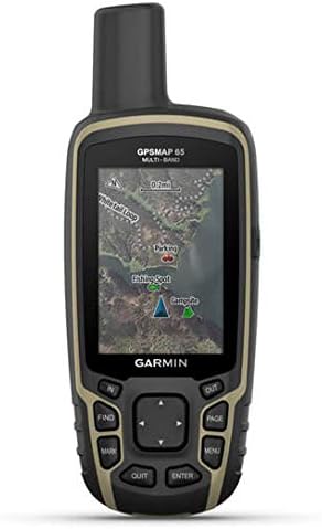 Garmin GPSmap 65 Navigador de GPS ao ar livre de mão com mapas dos EUA e Canadá GNSS GNSS Satellite Multi-Band