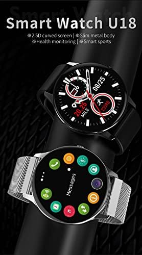 Handa Instrument Smart Watches Men Wrist U18 SmartWatch 2.5D HD Tela colorida CHAMADA DE INTELIGENTE INTELIGENTE