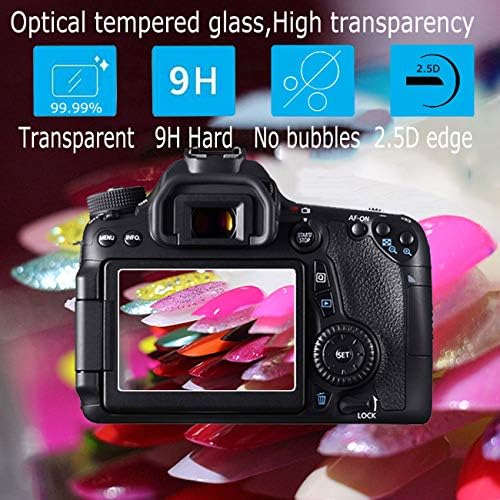Protetor de tela de vidro compatível com Panasonic Lumix S1H, Clera de vidro temperado Clera Hard Protective