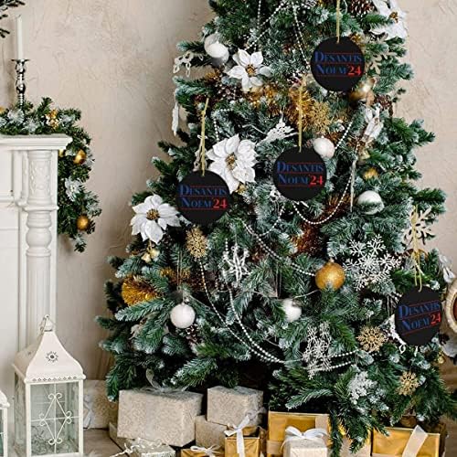 Desentis Noem 2024 Ornamento de Natal, Governador Ron DeSantis Mantenha o ornamento de árvore de cerâmica