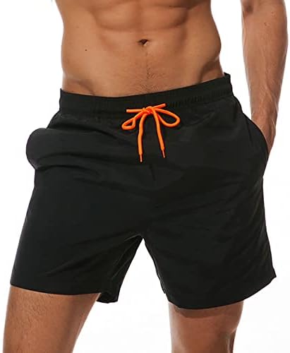 Mente shorts masculinos masculinos de baús de praia seca rápida com bolsos com zíper e shorts de malha