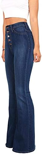 Calças casuais mulheres altas mulheres de pernas largas jeans sexy calças sexuais clássico clássico