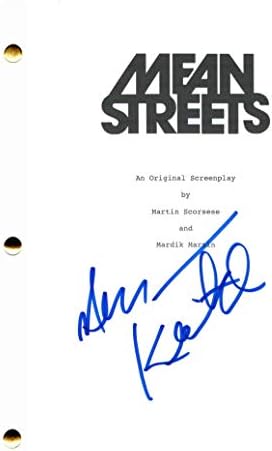 Harvey Keitel assinou autógrafos Script de filme completo de ruas - dirigido por Martin Scorsese, estrelado por