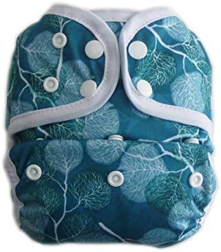 Capa de fralda de pano de bebê, reutilizável, lavável, ajustável