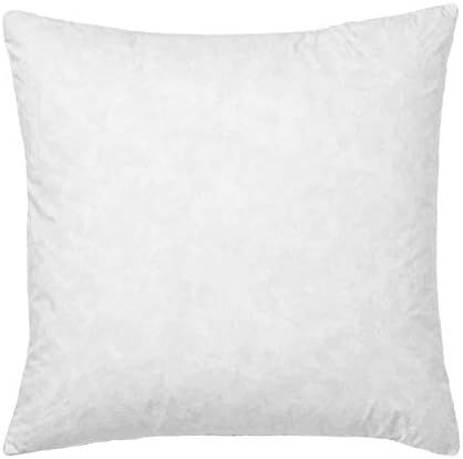 Casa básica 28x28 euros Pillow Pillow Insert-Down Pillow Pillow Insert-Cotton Fabric-White-1 peça