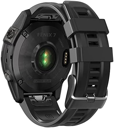 EEOMOIK 26 mm Silicone Redução de Silicone Relógio Strap para Garminix 7x 6x 5x 3hr Watch EasyFit Wrist