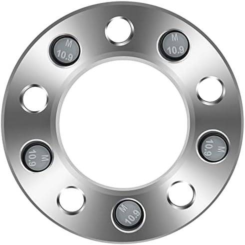 Eccpp 4x 5 espaçadores de roda de lug 5x4.5 a 5x4.5 12x1,5 82,5mm 1,5 Compatível com prata com